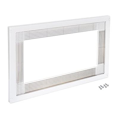 EMUCA 8061515 Armação para encastrar micro-ondas no móvel de 60 cm em plástico branco, 6