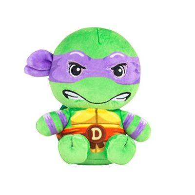 Club Mocchi Mocchi Tomy - Peluche Tortues Ninja Donatello 15 cm- Peluches TMNT à Collectionner - Jouets sous Licence Officielle - Figurines d'action - Jouet Tortues Ninja +3 Ans