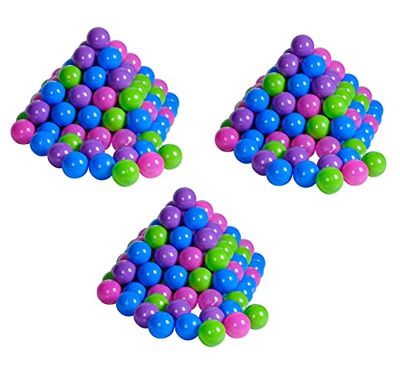 Knorrtoys 56791 – Juego de 300 bolas de plástico de colores para piscina de bolas, aprox. 6 cm de diámetro, en colores pastel, rosa, azul, morado y verde, sin plastificantes peligrosos, informe de prueba TÜV Rheinland antes de abril de 2016