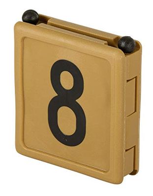 Kerbl 209428 - Collare numero Duo, 1 ciano, n. Lunghezza 8, 54 mm, larghezza 59 mm, marrone, 6 pezzi