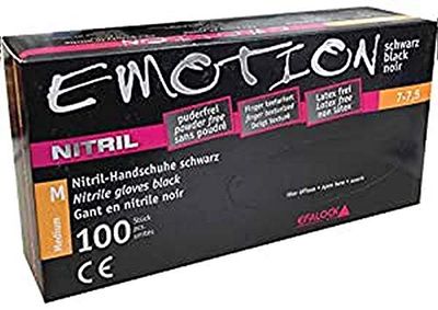 Efalock Professional Emotion Nitril handschoenen maat M, per stuk verpakt (1 x 100 stuks)