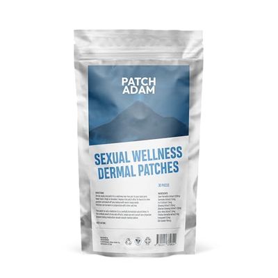 Patch Adam Sexual Wellness Dermal Patches - 5mg CBD Isolate with 24-Hour Boost, Easy & Discreet Application, Hassle-Free Absorption - Pack of 30