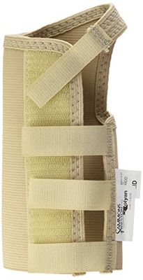 Attelle de poignet Rolyan, pour stabilisation du poignet. Ajustement simple et pratique grace à un système de sangles et de boucles. Baleine amovible.Taille M, Beige. Main gauche.