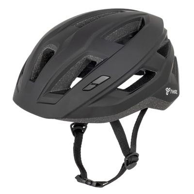 TWIRL City LED Casque Vélo Adulte Unisexe, Noir, L