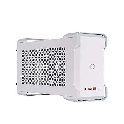 Cooler Master MasterCase NC100 PC Behuizing, NUC 9 Extreme Compute Element compatibel, bouwvriendelijke hardware/koelopties, geïnstalleerde SFX V650 80-PLUS Gold voeding & 2 x 92mm ventilatoren, wit