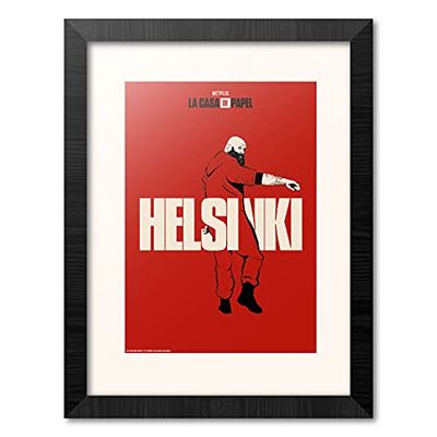 Grupo Erik Helsinki Stampa incorniciata 30 x 40 cm - Paper House/Print Paper House - Helsinki Paper House Decoration - Prodotto con licenza ufficiale