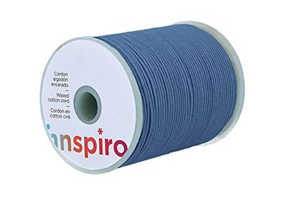 Cordone cotone intrecciato sottile blu reale 1,5 mm. 100 m.