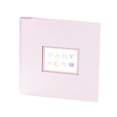 Rössler 13161928008 Fotoringboek Baby Girl, met 2-ringbinding, 50 pagina's, roze, geboorte en doop, 1 stuk
