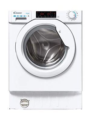 Candy Smart Inverter CBD 485TWME/1-S, Lavasecadora Integrable, 8KG + 5KG, 1400RPM, 7 Ciclos Rápidos, Mix Power System, Certificado Lana, Selección Nivel Secado, Inicio Diferido 24H, Blanco