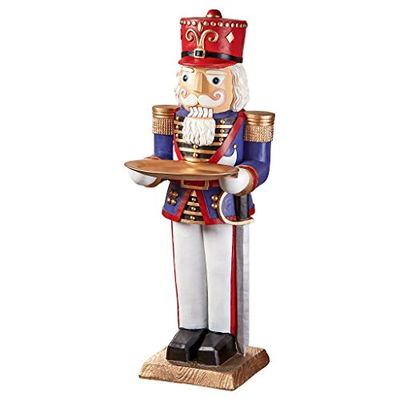 Design Toscano Notenkraker Soldat Butler voeten, meerkleurig, 39,5 x 32 x 91,5 cm