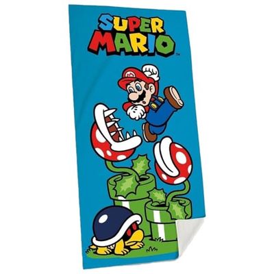 Kids Euroswan Asciugamano in cotone Super Mario 140 x 70 cm