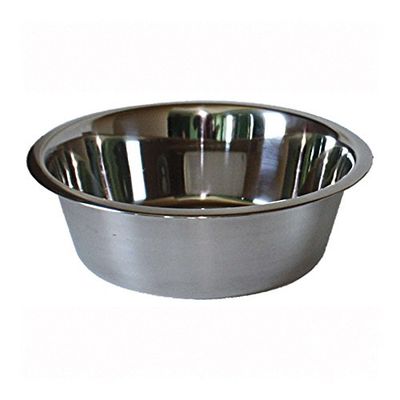 ICA CAS1140 Comedero Bowl de Acero Inoxidable Standard para Perros y Gatos, Plata, 500 Mililitros, 14cm