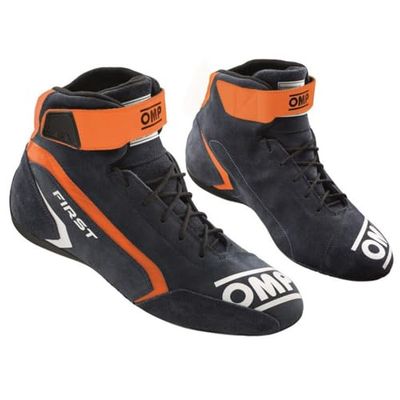 Omp Boots Racing First Blue Orange 40