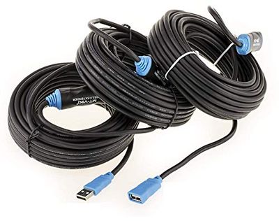 KALEA-INFORMATIQUE Cable de extensión activo USB 2.0 con amplificación de alta calidad, longitud 30M. USB 2.0 Cable de Extensión con Módulo Repetidor