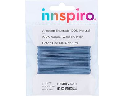 INNSPIRO Cordón algodón Encerado Fino Azul Zafiro 3,0mm. 2,5m.