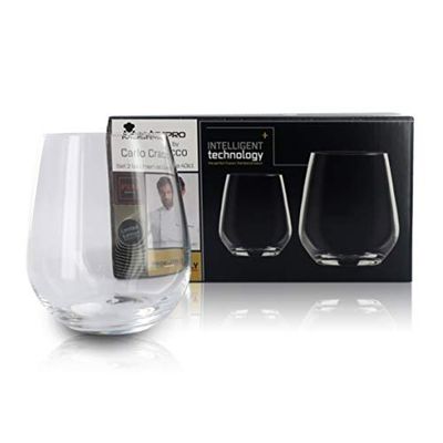 2 Water Glass, Glass Set, Height: 10 cm / 3.93 In, Capacity 43 Cl / 15.13 Oz, Mastepro Line