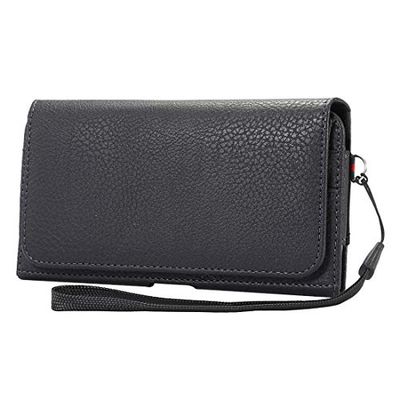 Carcasa de telefono Universal Litchi Texture Vertical Flip Thwartwise PU Funda de Cuero/Riñonera con férula Trasera y Ranuras for Tarjetas y cordón de 15 cm for Galaxy C9 Pro / C900 y A8 (2016) y S7