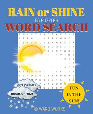 RAIN or SHINE Word Search Puzzle Book for Adults Teens and Kids | Weather Watch Fun for the Whole Family | LARGE PRINT ~ EASY TO READ