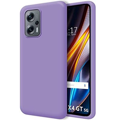 Tumundosmartphone Funda Silicona Líquida Ultra Suave para Xiaomi Poco X4 GT 5G Color Morada
