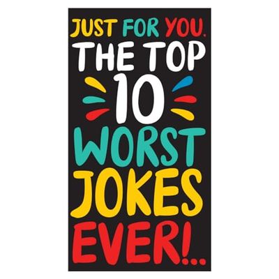 Face Ache, Birthday Card for Him, The Top 10 Worst Jokes Ever!.. Male Birthday Card, Funny Birthday Card for Him