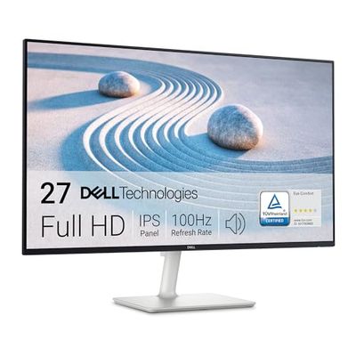 Dell S2725H 27" Full HD (1920x1080) Écran PC, 100Hz, IPS, 4ms, 99% sRGB, Haut-parleurs intégrés, Bords Ultra-Fins, 2X HDMI, Garantie 3 Ans, Blanc