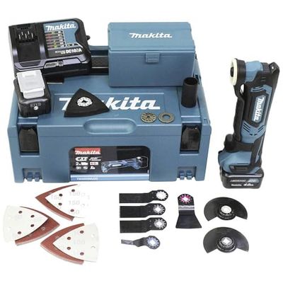 Makita - Herramienta tm30dsmjx5 inalámbrico multifunción 10,8 v / 4,0 ah, 2 baterías, cargador, makpac incluyó 41 piezas conjunto de accesorios