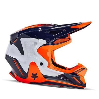 Fox Racing Fox V3 Helmet REVISE Navy/Orange L, Hjälm Unisex Vuxen