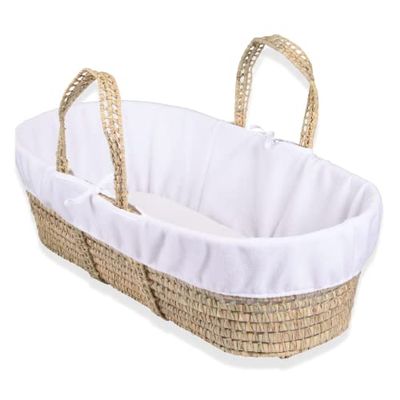Clair de Lune Doublure pour couffin en palmier et osier (Blanc)