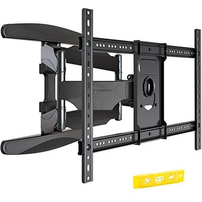 Invision Ultra Sterke TV-Muurbeugel voor 37-75 inch (94-190.5 cm) Schermen, Dubbele Arm Zwenk/Kantelbaar en Uitschuiven, VESA 200x200mm tot 600mm (b) x 400mm (h) - Max Belasting 50kg (DXL-IA)