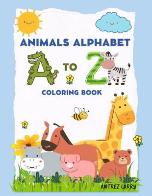 Animals Alphabet A to Z Coloring Book