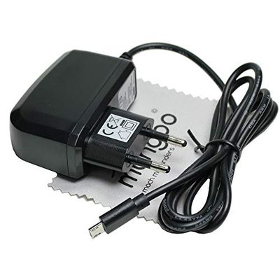 mungoo mach mal anders ... Cargador para Agptek A02, A26, G05, M16SB, U3, Reproductor de MP3 Micro USB, 2 A, OTB, con paño de Limpieza de Pantalla