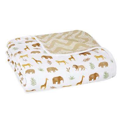 aden + anais Essentials Couverture de rêve en mousseline légère, pour bébés/nouveau-nés garçons/filles, pour berceau, Tanzanie