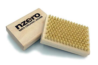 NZEROWAX Tampico borste för underhåll av skidor och snowboard 12 x 8 cm
