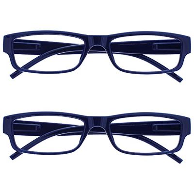 OPULIZE Blu Nero Leggero Comodo Lettori Valore 2 Pacco Uomo Donna Rr32-3 +1,50-58 Gr