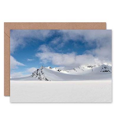 Wee Blue Coo CARD GREETING BIRTHDAY SNOWY MOUNTAINS GIFT