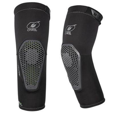 O'NEAL Protetor de cotovelo, MTB Mountain Bike Enduro | proteção IPX® Softgel, ventilação traseira, perfeito para todo o dia, Flow Elbow Guard, adulto, cinzento, tamanho L