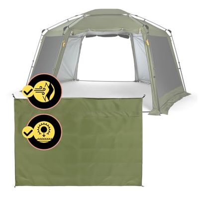 Where Tomorrow Panneau latéral pour tonnelle Pop-up, 1 pièce, 155 x 215 x 167 cm, légère, Protection UV et Pluie, pour Camping, extérieur, Plage et Festival, pour équiper tonnelle Pliante et Tente de
