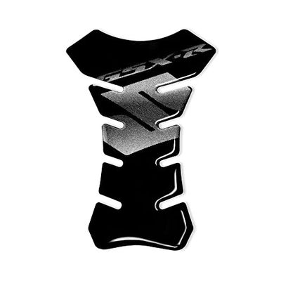 4R Quattroerre.it 18142 Autocolante 3D para o depósito da motocicleta Suzuki GSX-R, preto