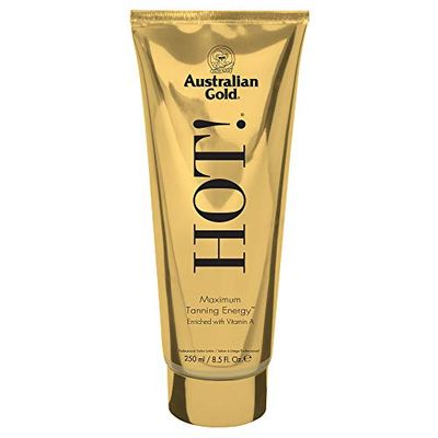 Australian Gold - Hot, Crema Antiossidante per pelli scure acceleratore di abbronzatura (250 ml)