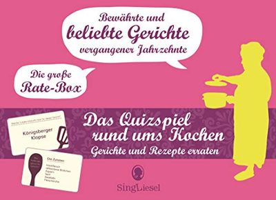 Die große Rate-Box rund ums Kochen für Senioren: Das Rate-Spiel für Senioren rund um bewährte und beliebte Rezepte vergangener Jahrzehnte