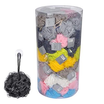 Douceur d'Intérieur, Fleur de Douche à Ventouse (10 x 10 cm) Vitamine Assorti, Plastique