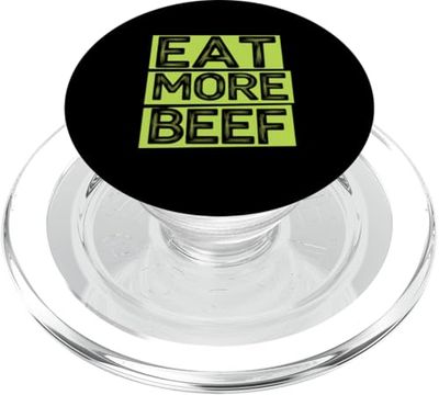 Coma más proteína para comer carne de res - Dieta alta en proteínas PopSockets PopGrip para MagSafe
