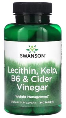 Swanson - Lecithin, Kelp, B6 & Cider Vinegar | Metabolic and Digestive Health - 240 Tablets