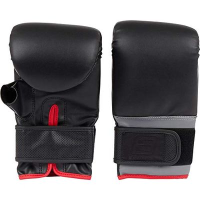 ENERGETICS Punch-Handsch. Basic, Guanti da Box Unisex Adulto, Nero/Grigio/Rosso, M
