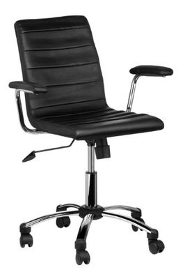 Premier Housewares bureaustoel met armleuningen, 91- x 61 x 57 cm, zwart