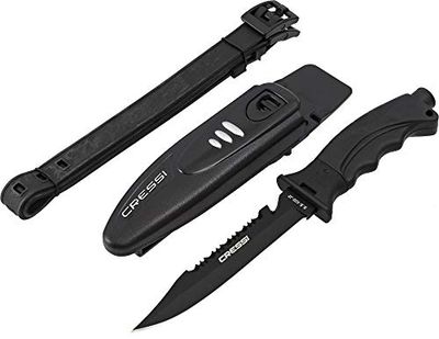 Cressi Borg Knife - Underwater Kinife with Stainless Steel Blade