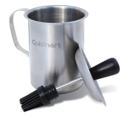 Cuisinart CBP-116 Sauce Pot and Basting Brush Set Set met saucentop- en bakpenselen. roestvrij staal