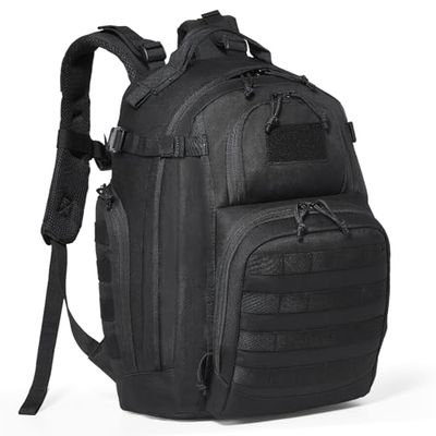 VEVOR Plecak taktyczny, Czarny, 12.60 x 10.24 x 17.72 in, Taktyczne