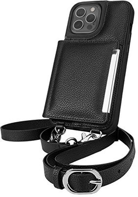 Smartish iPhone 11 Pro Max Crossbody Hoesje - Dansende Koningin [Handtas/Koppeling met Afneembare Band & Kaarthouder] - Oranje