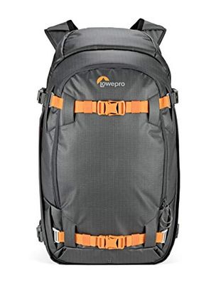 Lowepro Whistler 450 AW II, Zaino per Fotocamera, Tessuti Riciclati, Copertura All Weather, Laptop da 15", Insert Pads, Custodia per Fotocamera Pro Mirrorless/DSLR, Grigio